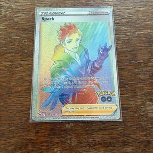 Pokemon Trainer Card - Spark with Rainbow Hues